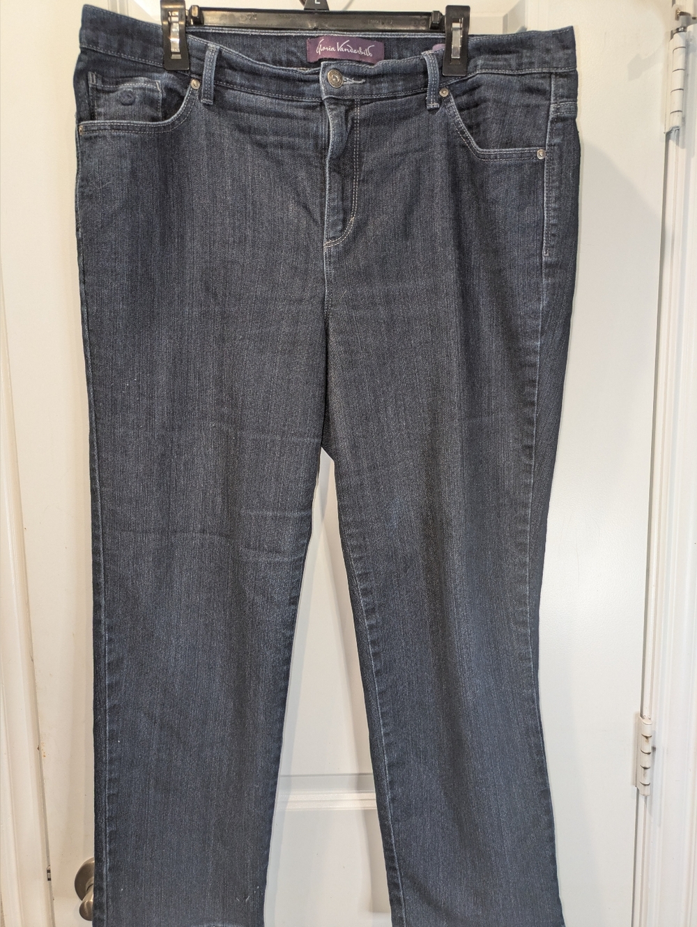 Gloria Vanderbilt Amanda Jeans Womens 16W Dark Wash Stretch Classic Fit